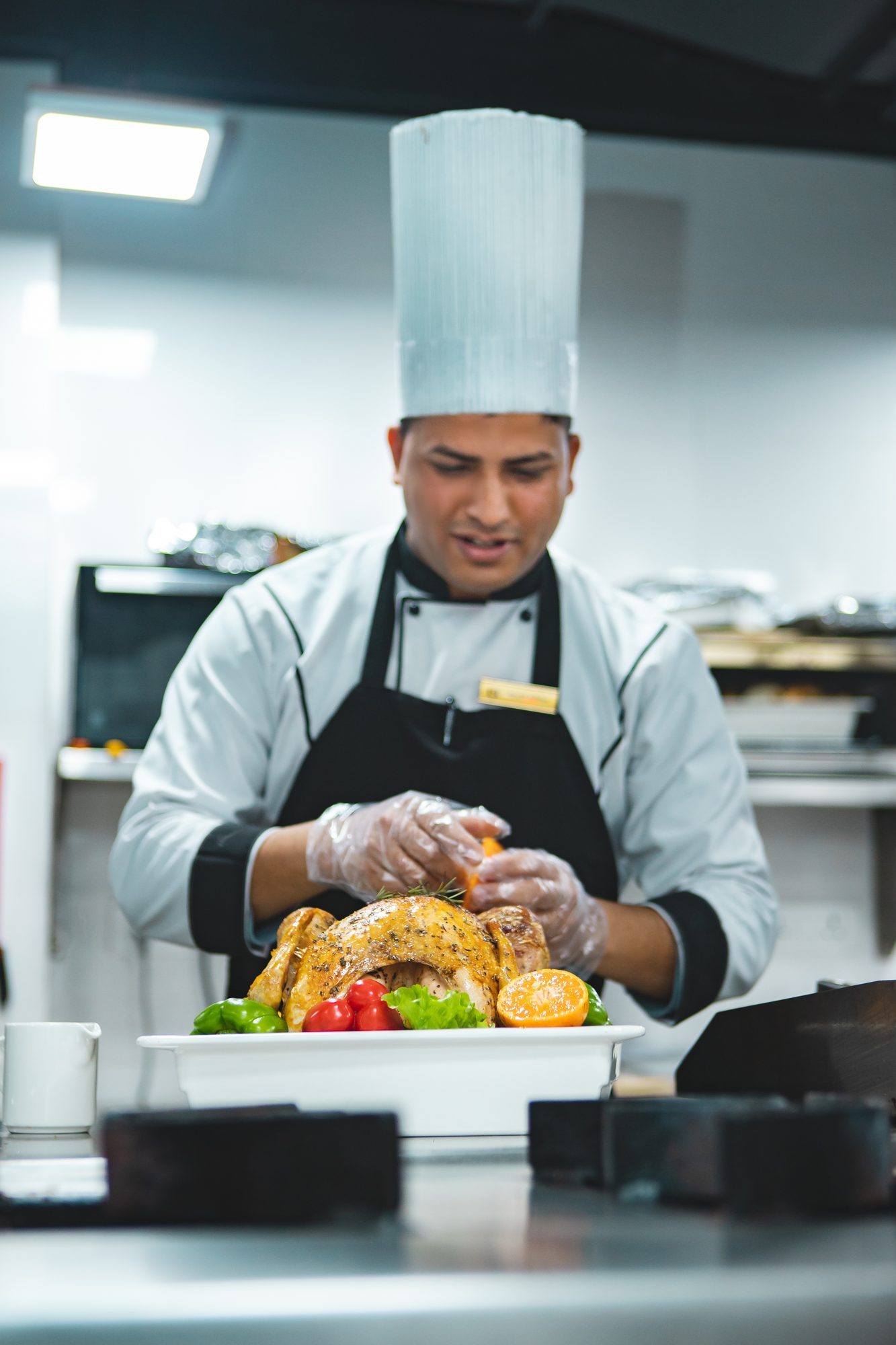 Plating at the pass at Nepali Ghar Hotel